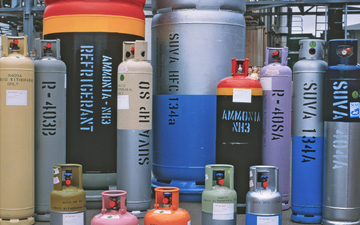A range of refrigerant gases available from BOC in the UK and Ireland