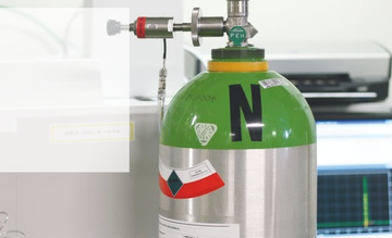 A portable cylinder of calibration gas