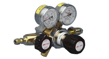 HP1700T is a two-stage, stainless steel regulator with tied diaphragm design for positive shut off, reducing the risk of overpressure on the outlet.